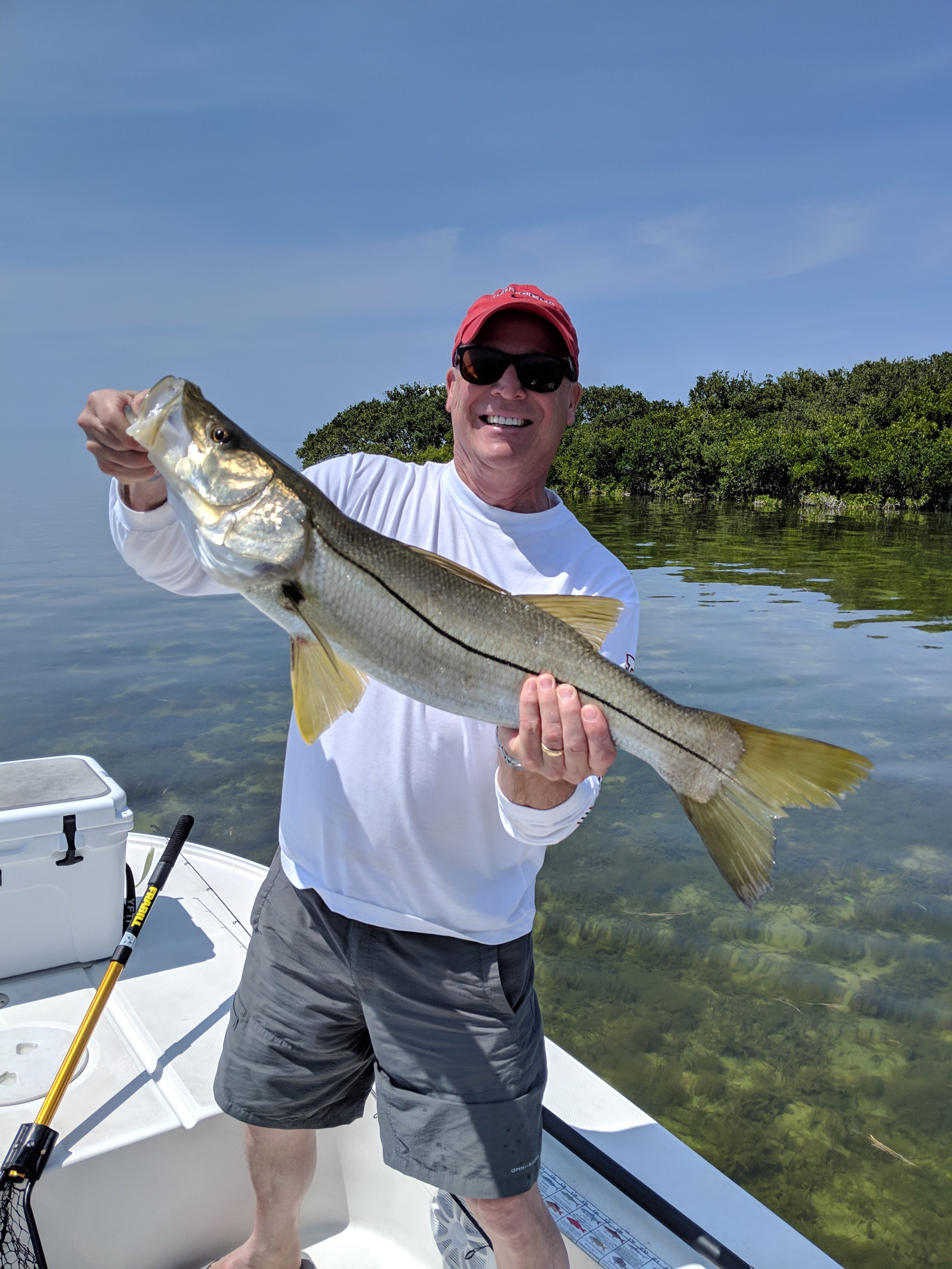 Inshore upper slot snook - fish of the day - Grass Flats Fishing